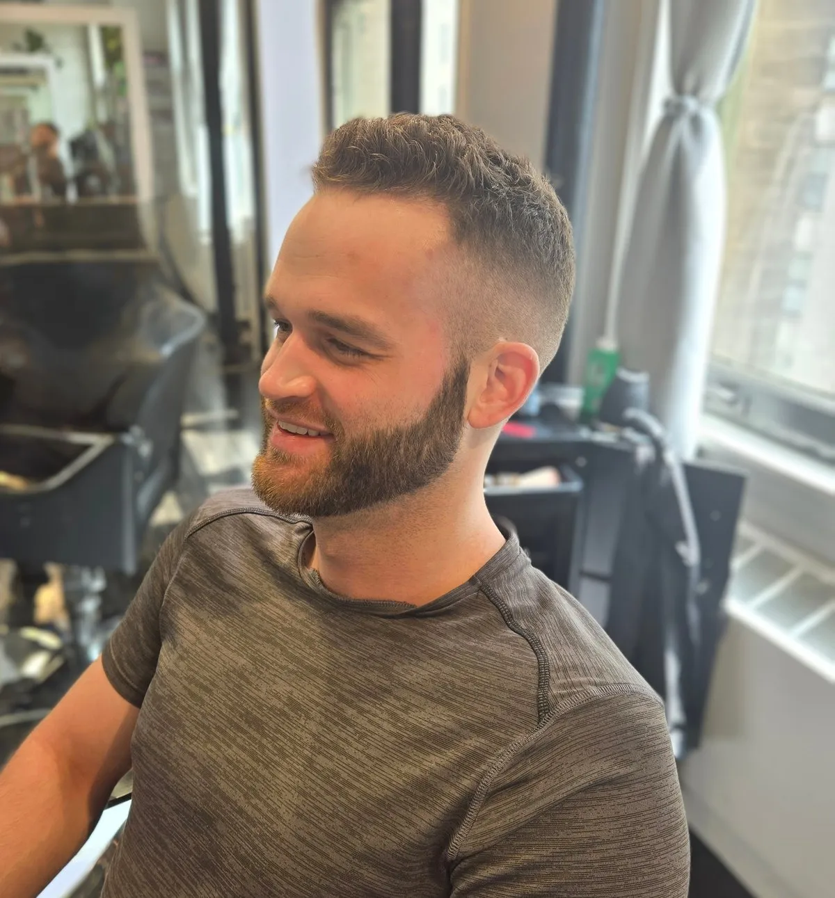Modern fade haircut